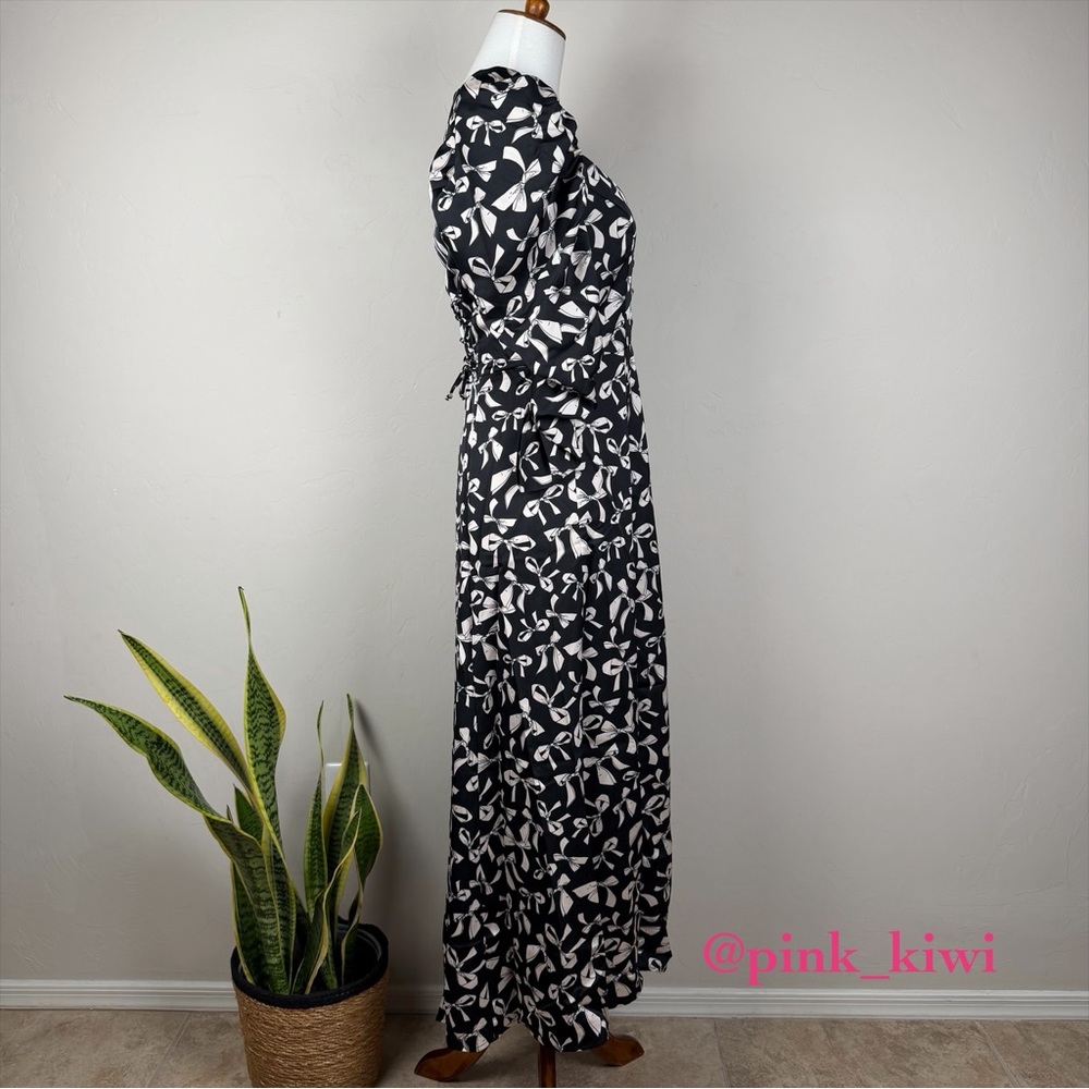 For Love & Lemons Angelica Bow Print Maxi Dress - Picture 9 of 17